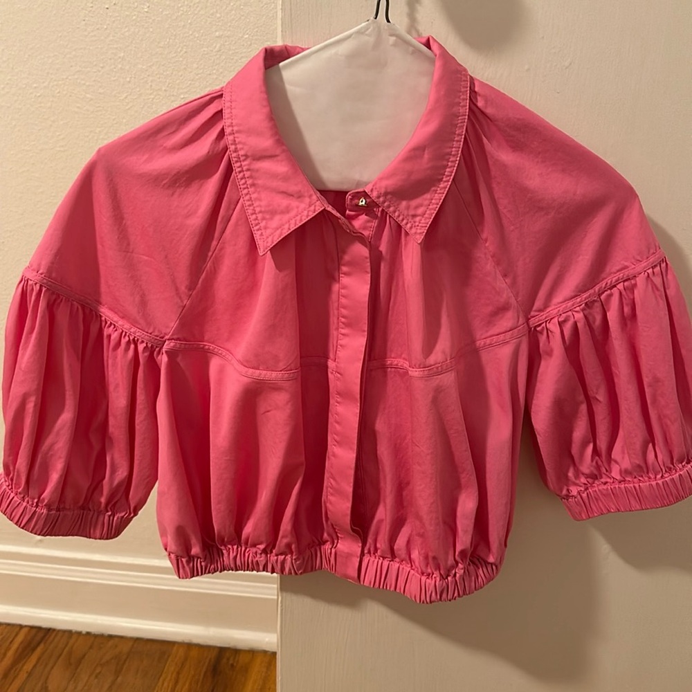 Pink crop top